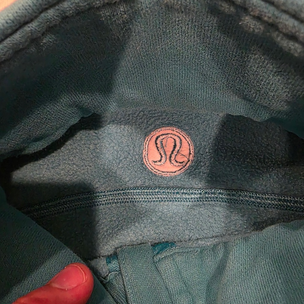 Lululemon Scuba Oversized Funnel Neck Half Zip Cropped XS Oceanic - Picture 5 of 7